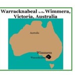 map of Australia showing location of Warracknabeal